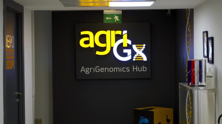 Tanıtım videosundan AgriGX merkezinin giriş alanı